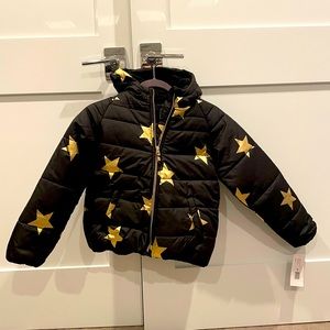 S Rothschild Brand new winter coat, black with gold stars.